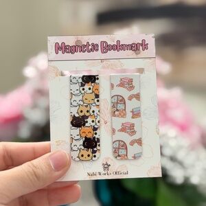 Pack of 2 Magnetic Bookmarks Wedding Souvenir Birthday Giveaways Sublimation Mag